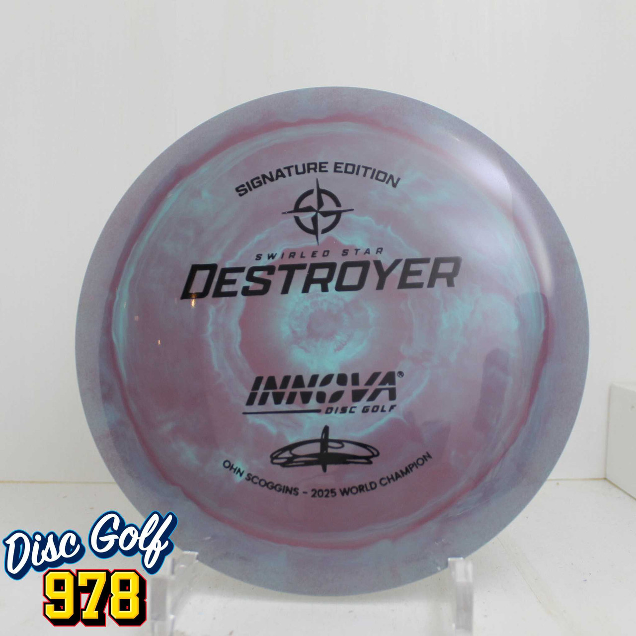 Innova Destroyer Swirl Star Ohn Scoggins 2025 World Champion 170.0g Blurple C Innova Destroyer Swirl Star Ohn Scoggins 2025 World Champion 170.0g Blurple C