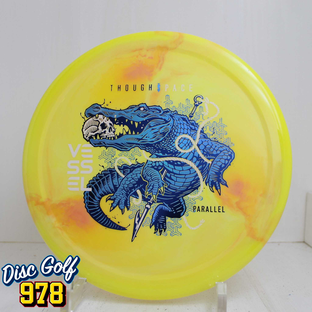 Thought Space Vessel Parallel 174.2g Yellow/Orange Swirls Thought Space Vessel Parallel 174.2g Yellow/Orange Swirls