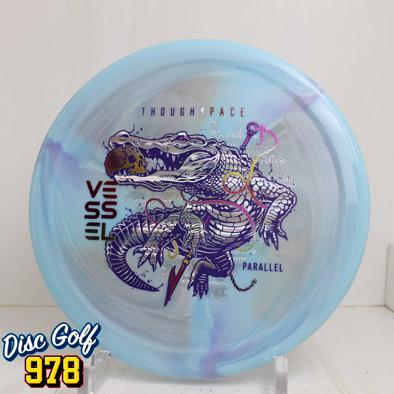 Thought Space Vessel Parallel 177.5g Powder Blue/Purple Swirls Thought Space Vessel Parallel 177.5g Powder Blue/Purple Swirls