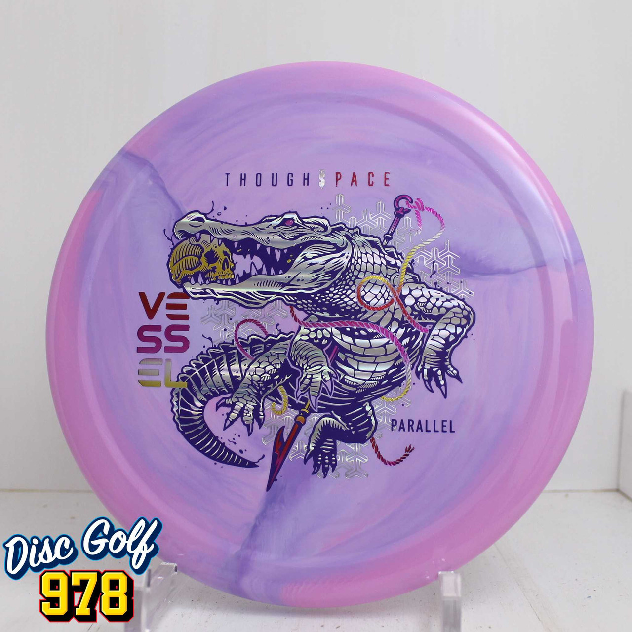 Thought Space Vessel Parallel 176.9g Pink/Purple Swirls A Thought Space Vessel Parallel 176.9g Pink/Purple Swirls A