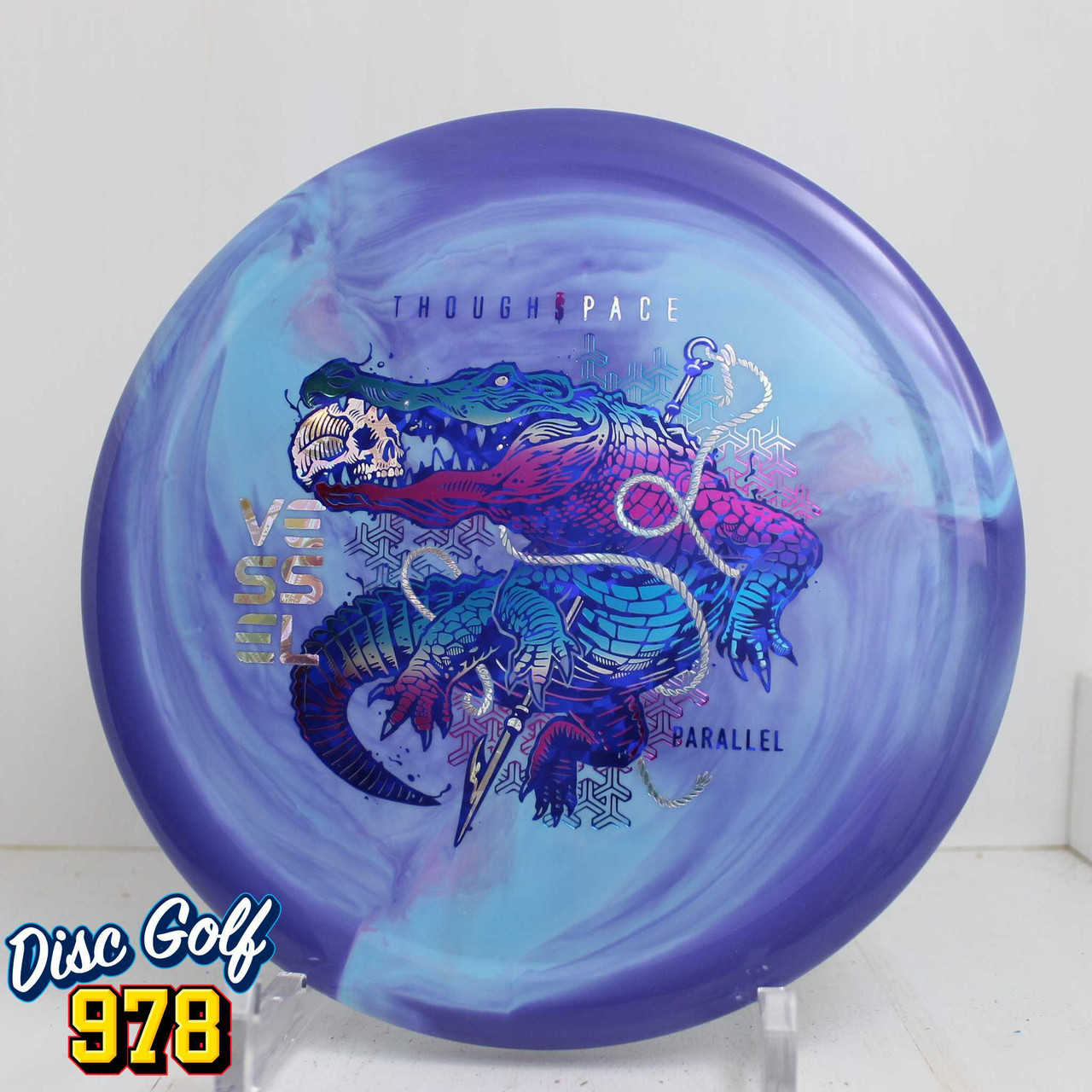 Thought Space Vessel Parallel 175.9g Blurple Swirls A Thought Space Vessel Parallel 175.9g Blurple Swirls A