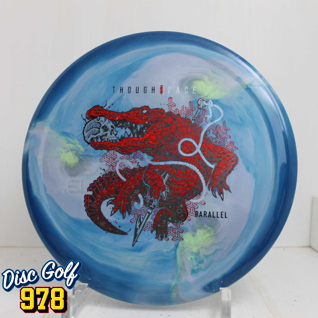 Thought Space Vessel Parallel 176.7g Blue Swirls A Thought Space Vessel Parallel 176.7g Blue Swirls A