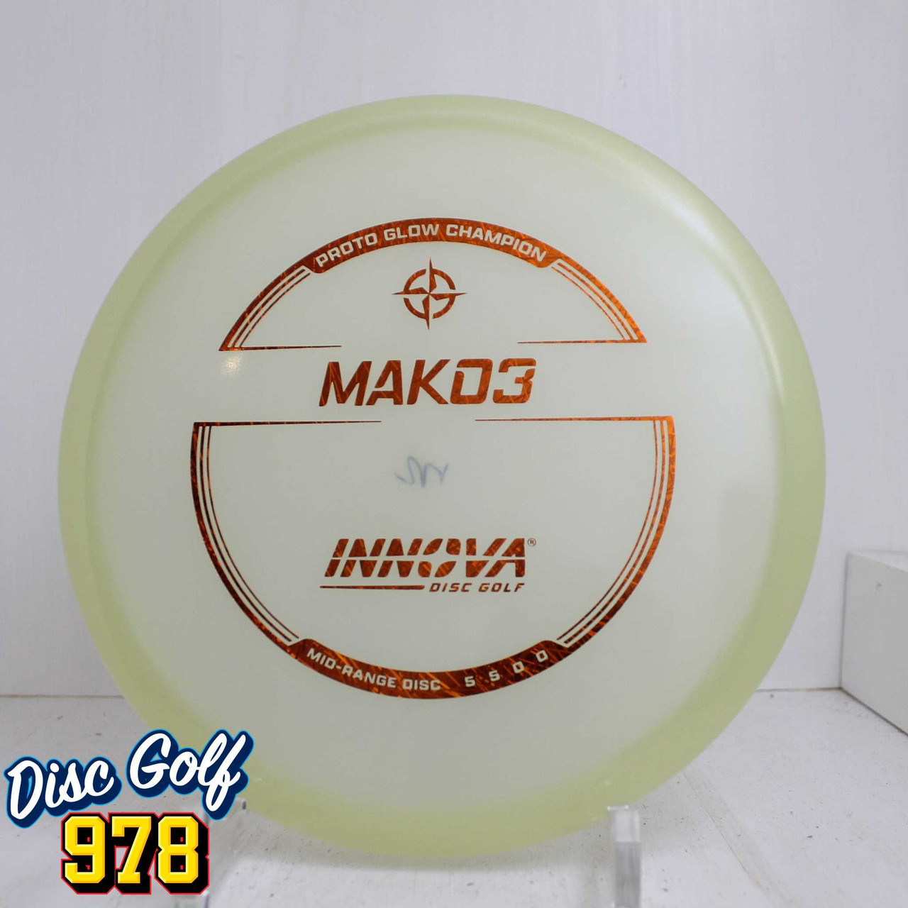 Innova Mako3 Proto Glow Champion 173.5g Orange Foil
