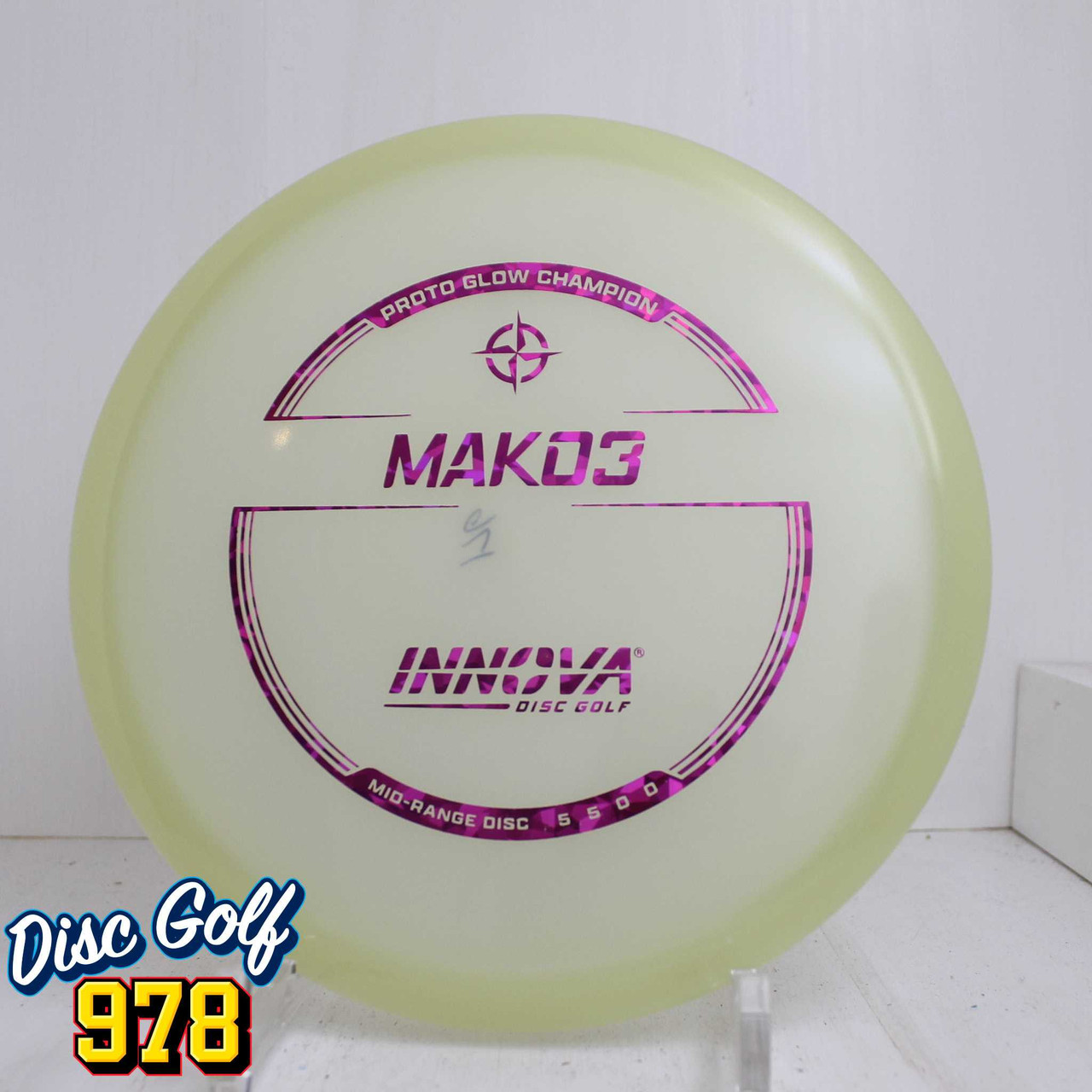 Innova Mako3 Proto Glow Champion176.3g Magenta Foil