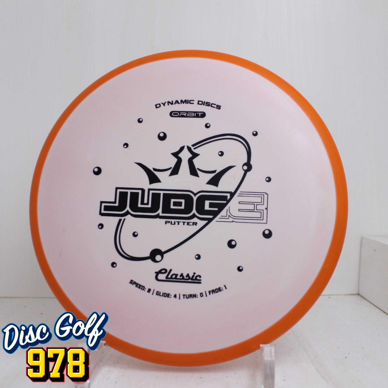 Dynamic Discs Judge Classic Orbit 174.0g Orange-White A