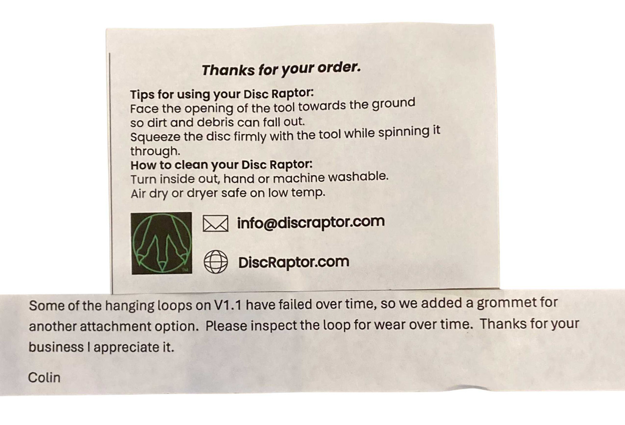 Disc Raptor Disc Cleaner V1