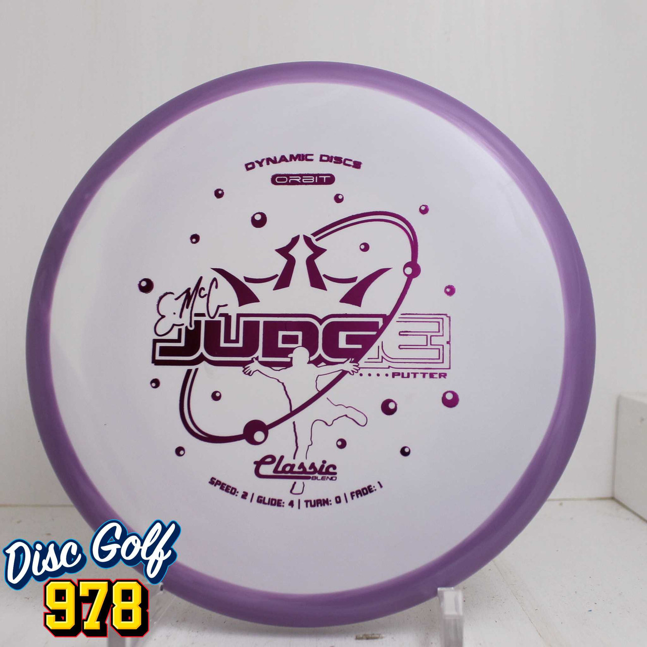 Dynamic Discs Emac Judge Classic Orbit 173.7g Purple/White A