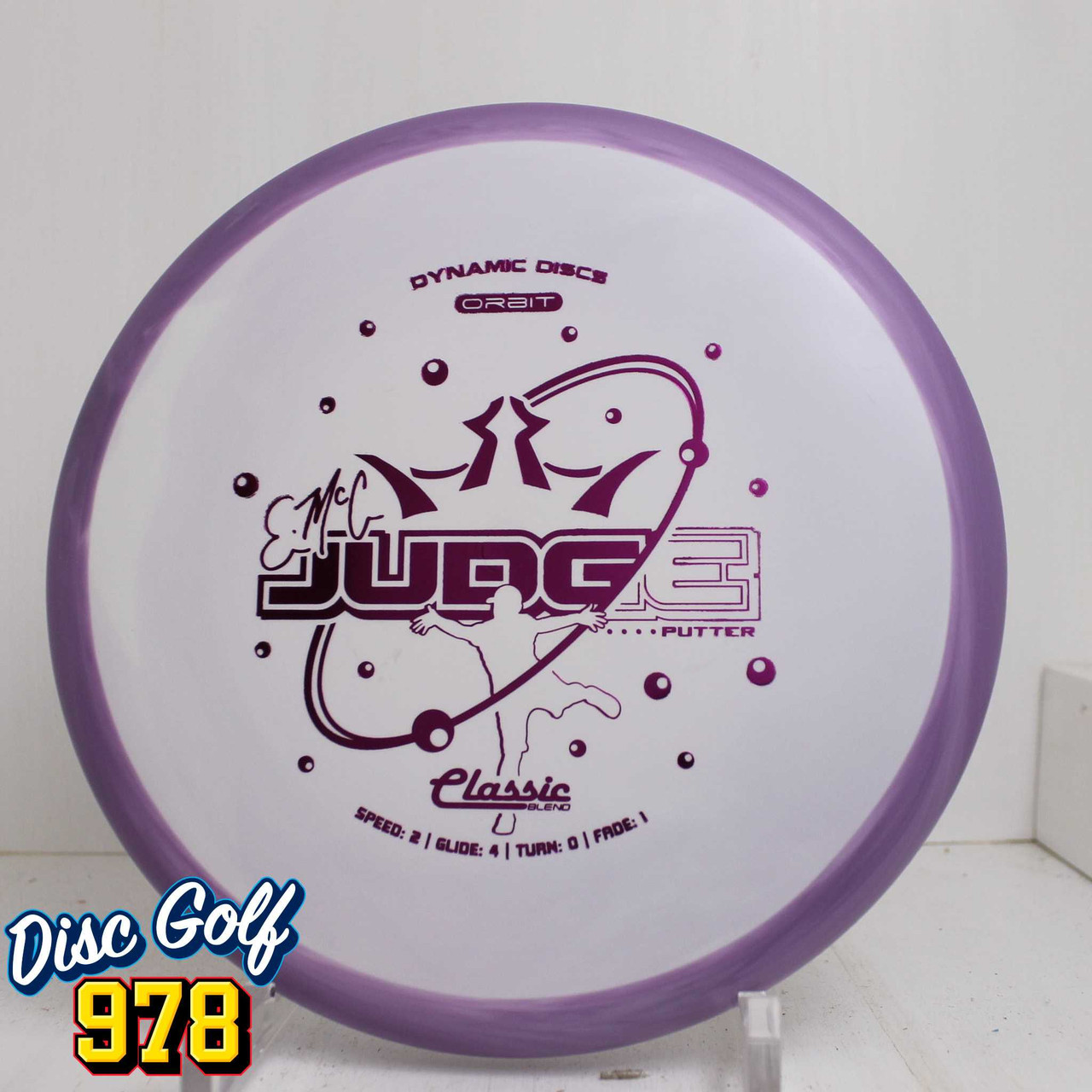 Dynamic Discs Emac Judge Classic Orbit 173.3g Purple/White B