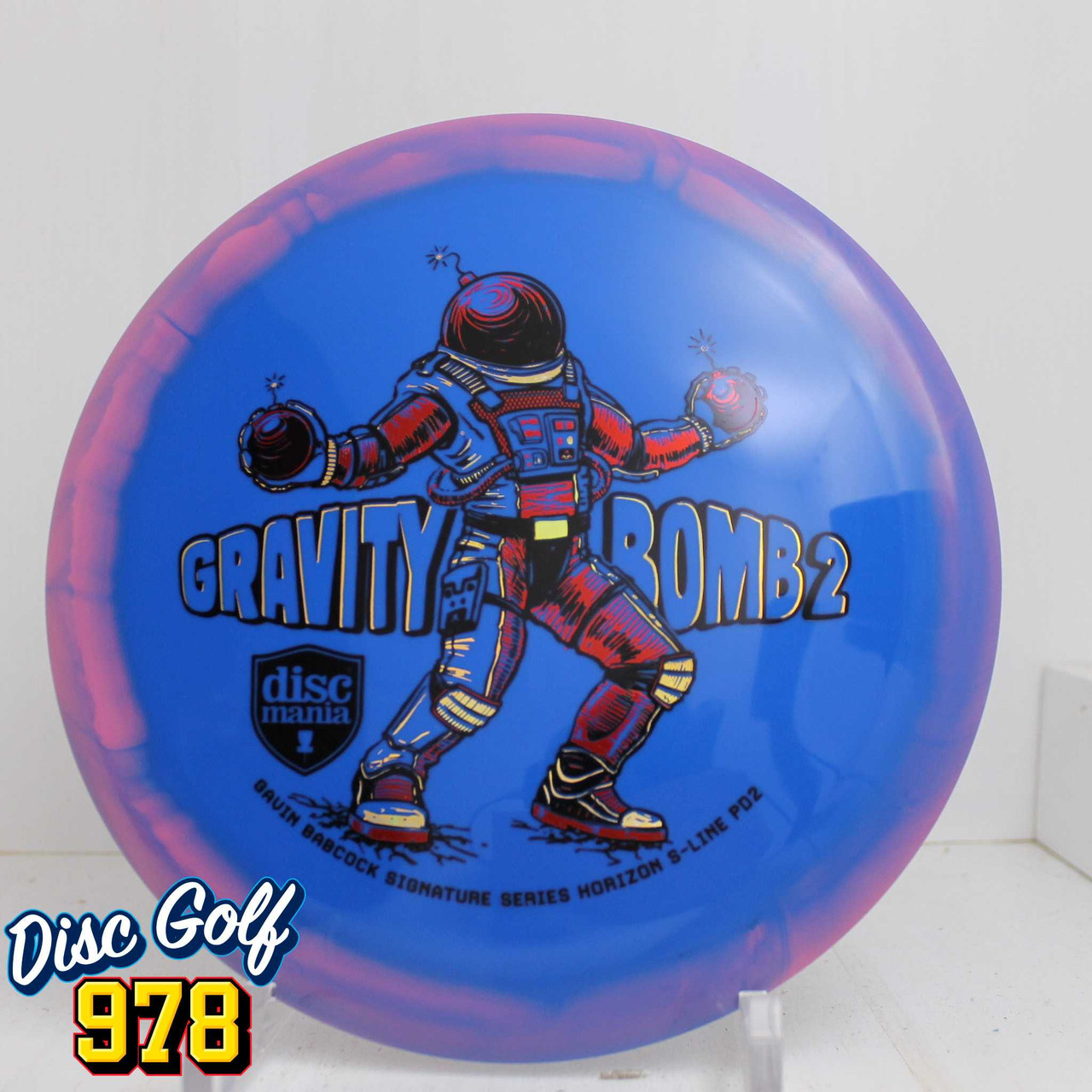 Discmania PD2 Horizon S-Line Gavin Babcock Gravity Bomb 2 - Triple Foil 175.5g Pink-Blue B