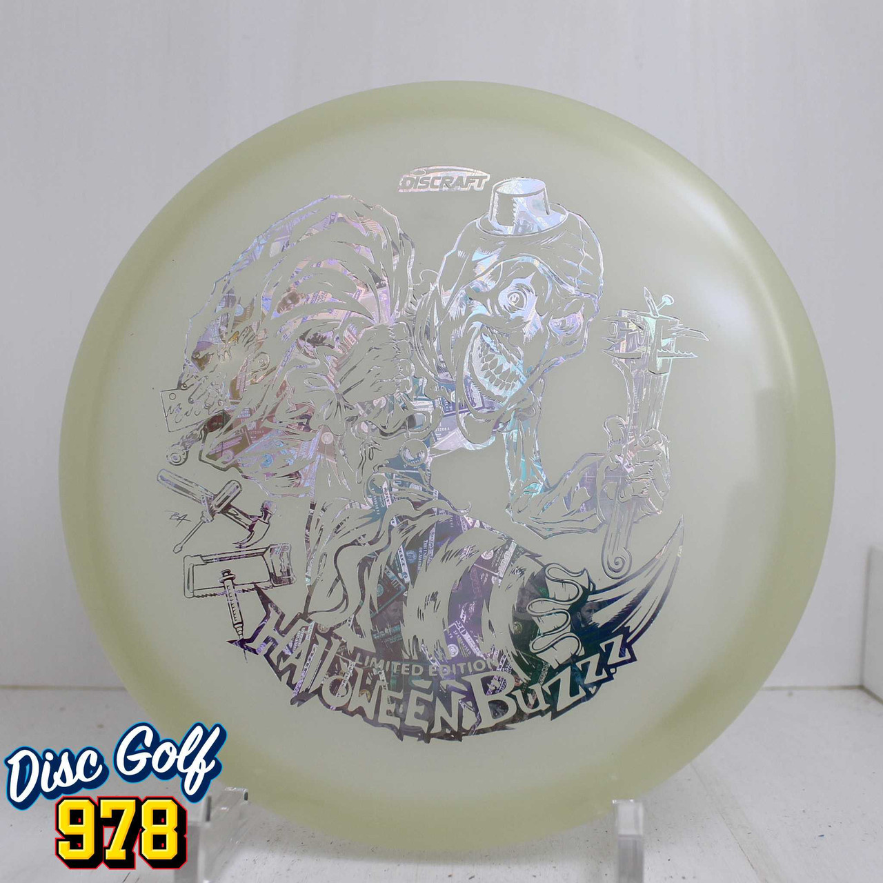 Discraft Buzzz Mega Glo 2025 Halloween 179.7g Silver Foil F