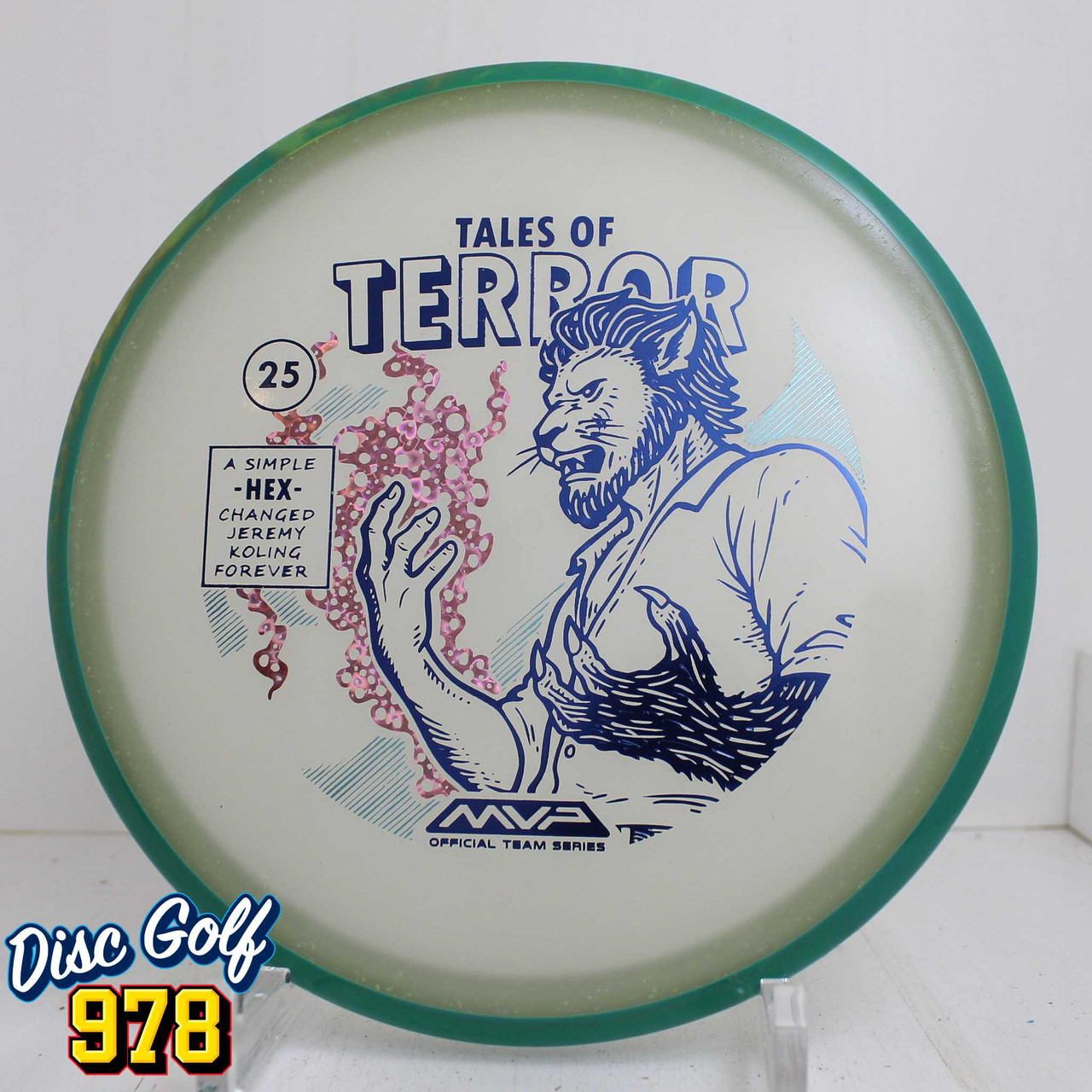 Axiom Hex Particle Eclipse 2025 Jeremy Koling Halloween Special Edition 177.7g Teal Green Rim