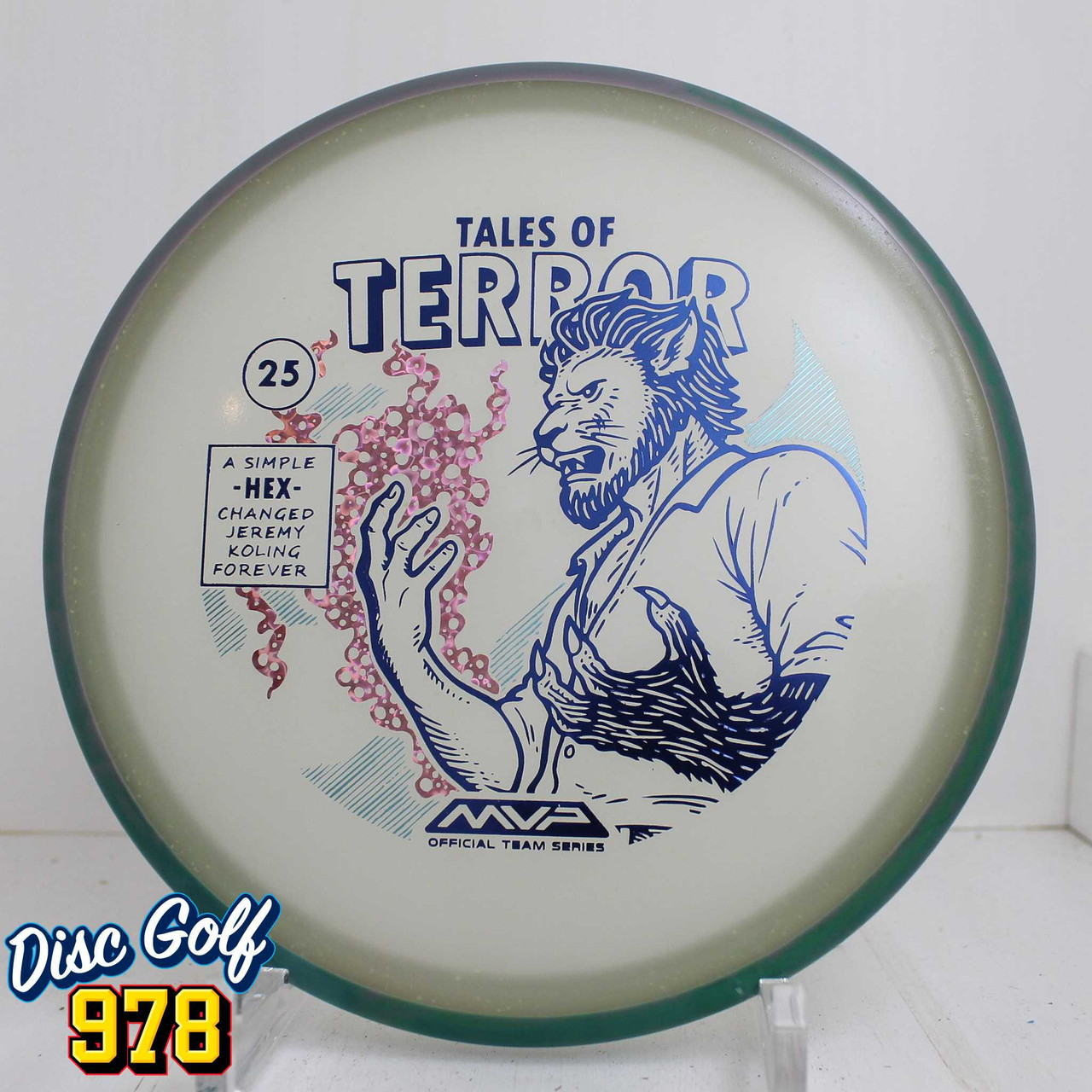 Axiom Hex Particle Eclipse 2025 Jeremy Koling Halloween Special Edition 178.7g Teal/Purple Swirls