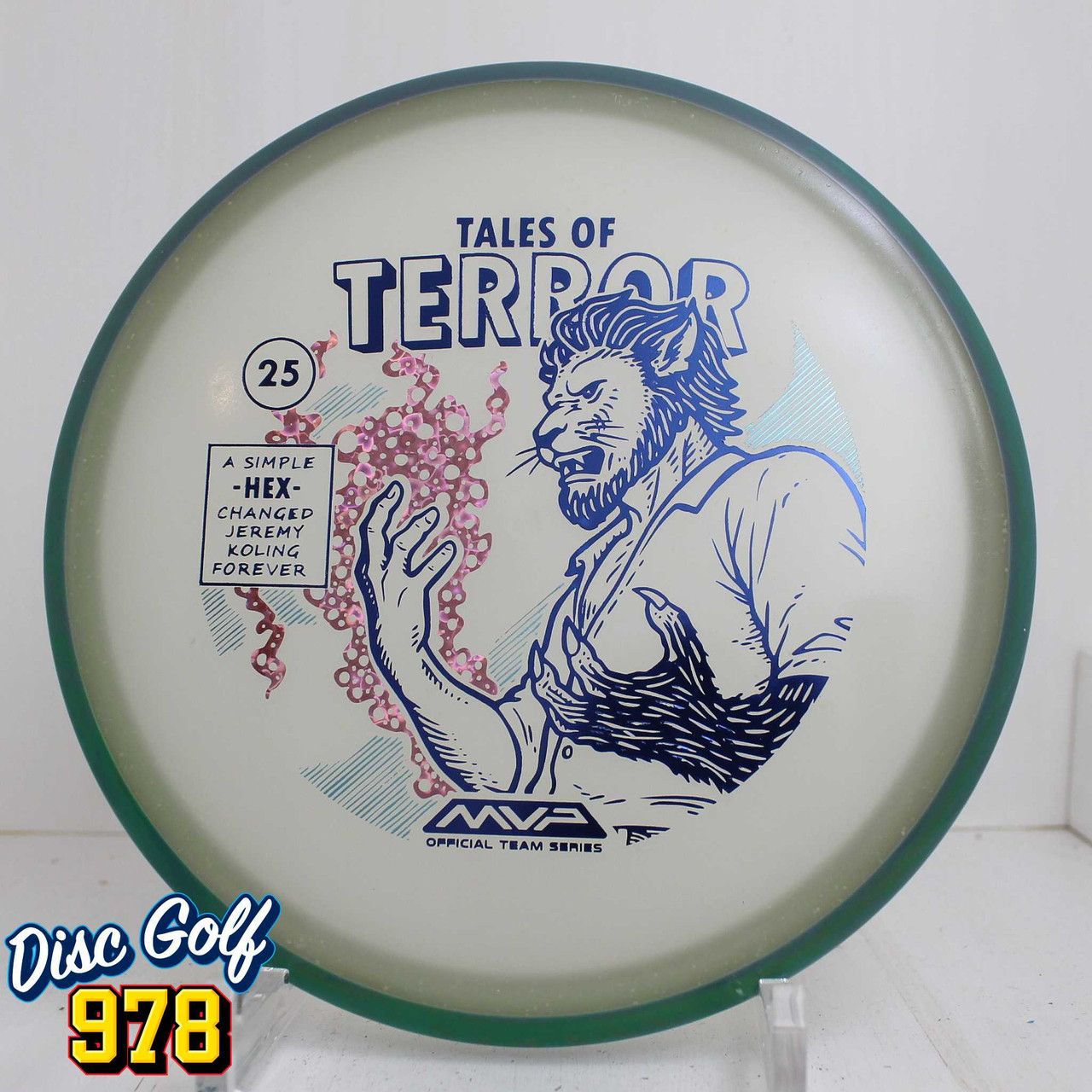 Axiom Hex Particle Eclipse 2025 Jeremy Koling Halloween Special Edition 178.4g Teal Green Rim