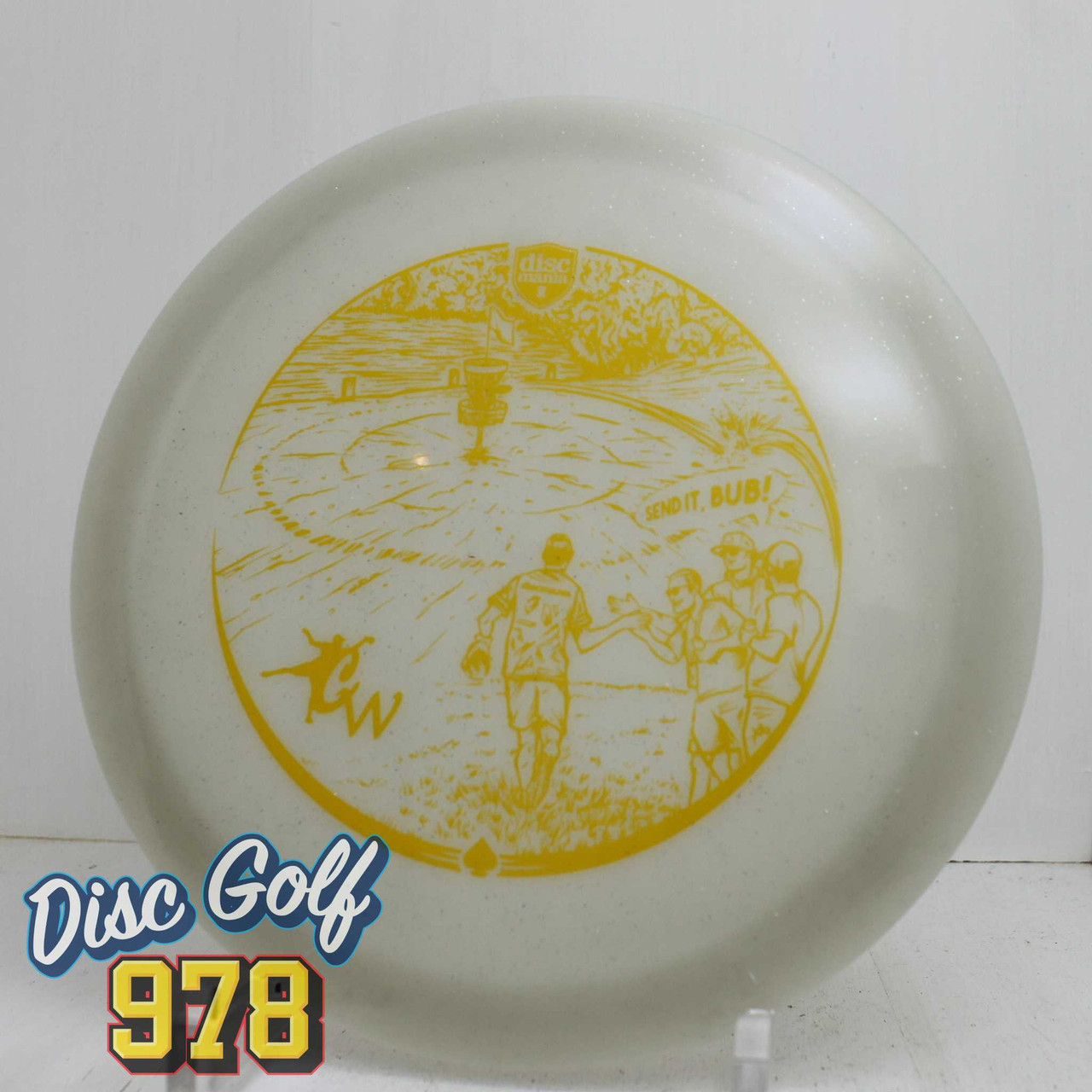 Discmania FD1 Metal Flake Color Glow C-Line Casey White 175.3g White Yellow M