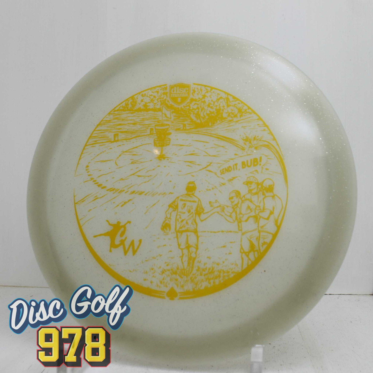 Discmania FD1 Metal Flake Color Glow C-Line Casey White 175.2g White Yellow L