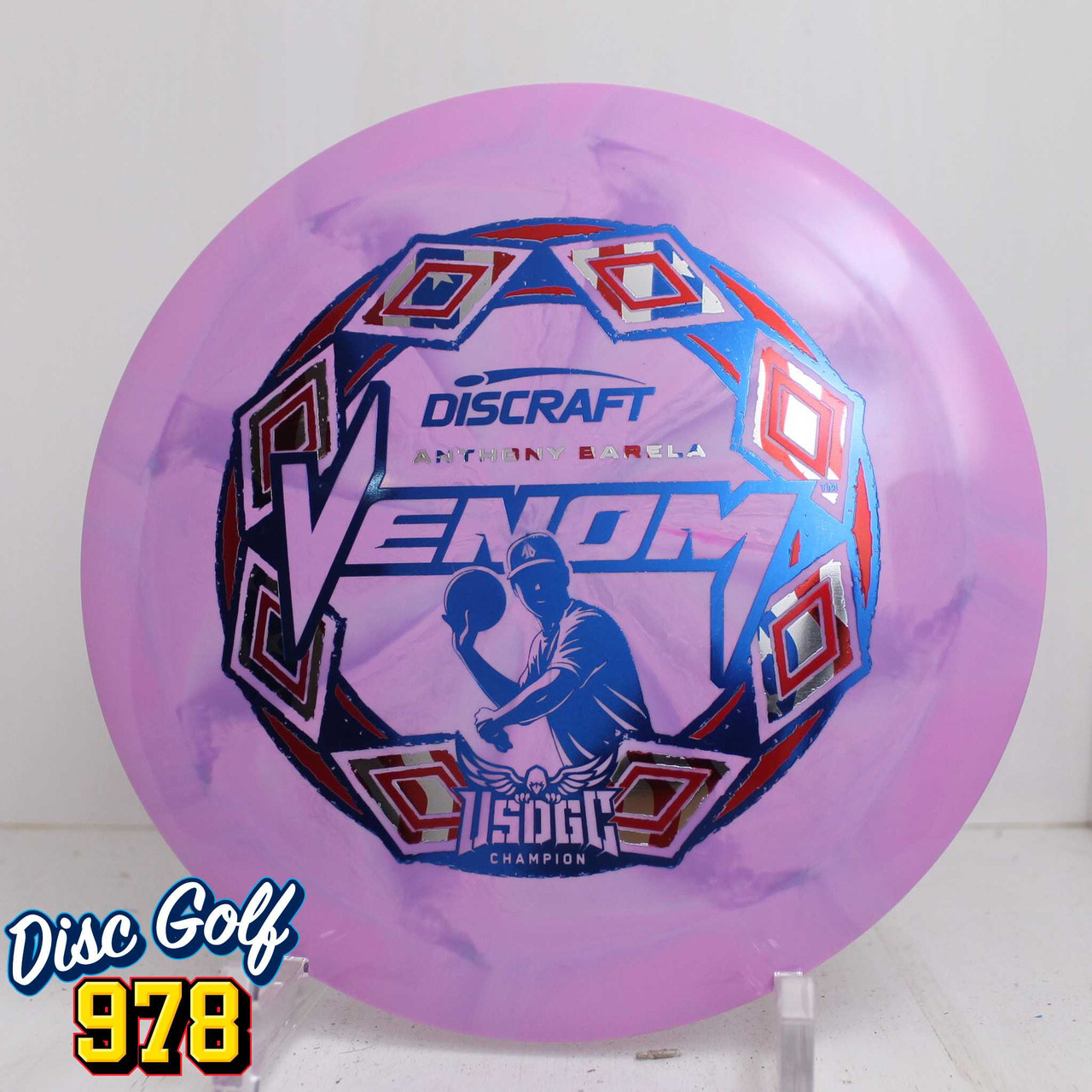 Discraft Venom ESP Swirl - Anthony Barela 2025 USDGC 173.6g Magenta
