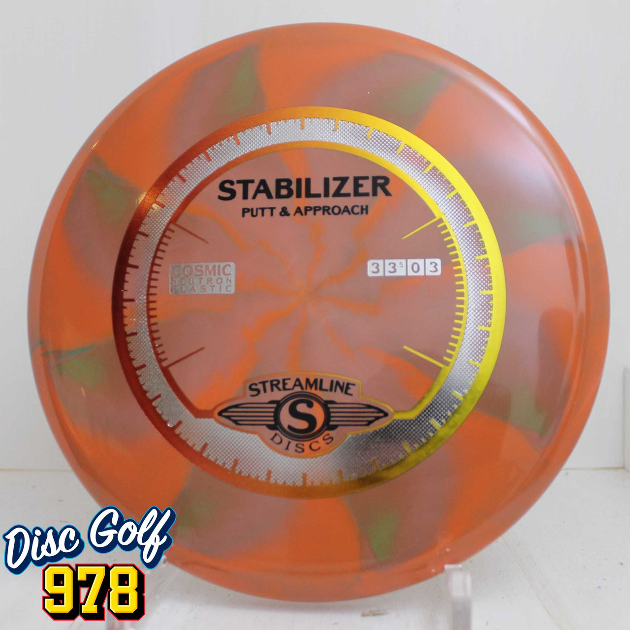 Streamline Stabilizer Cosmic Neutron 174.9g Burnt Orange/Green Swirls