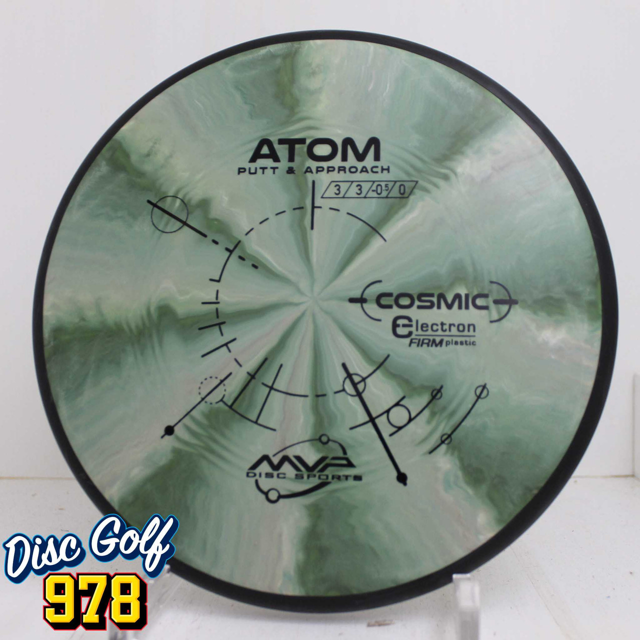 MVP Atom Cosmic Electron Firm 175.2g Olive Green Swirls