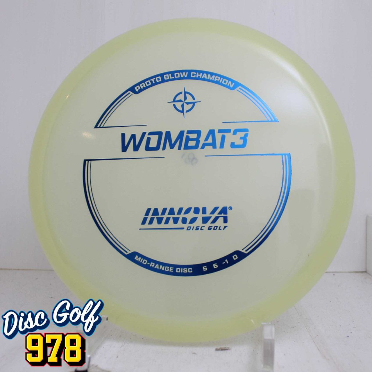 Innova Wombat3 Proto Glow Champion 181.2g Blue Foil C