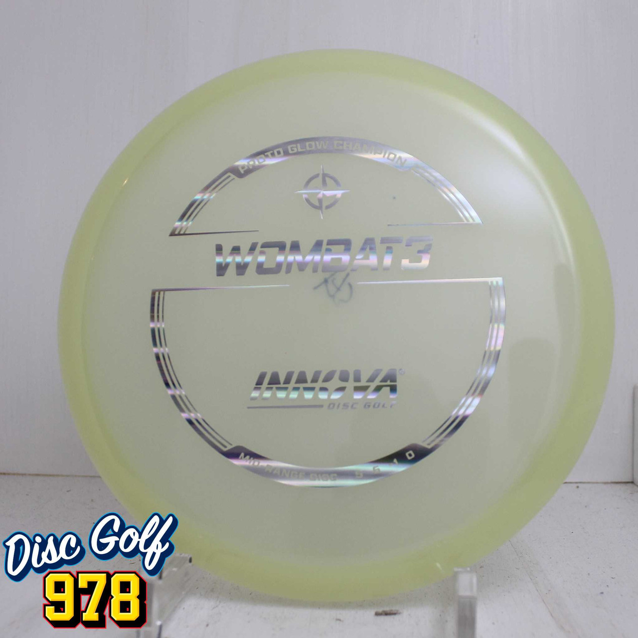 Innova Wombat3 Proto Glow Champion 179.9g Silver Foil