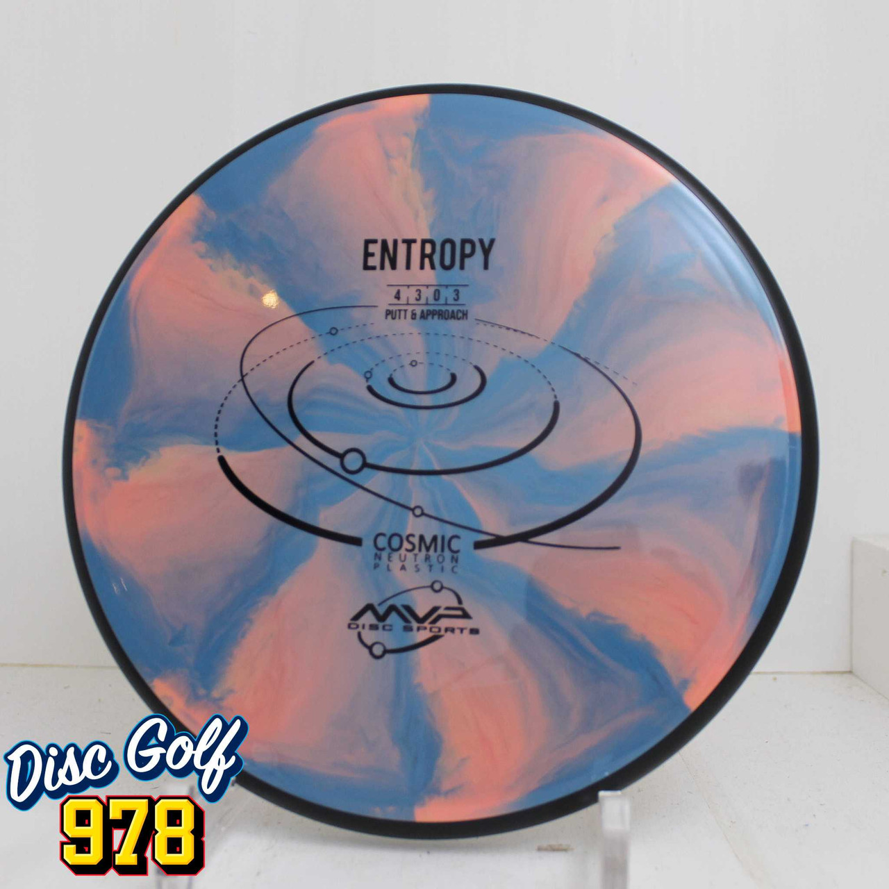 MVP Entropy Cosmic Neutron 171.5g Peach/Blue Swirls