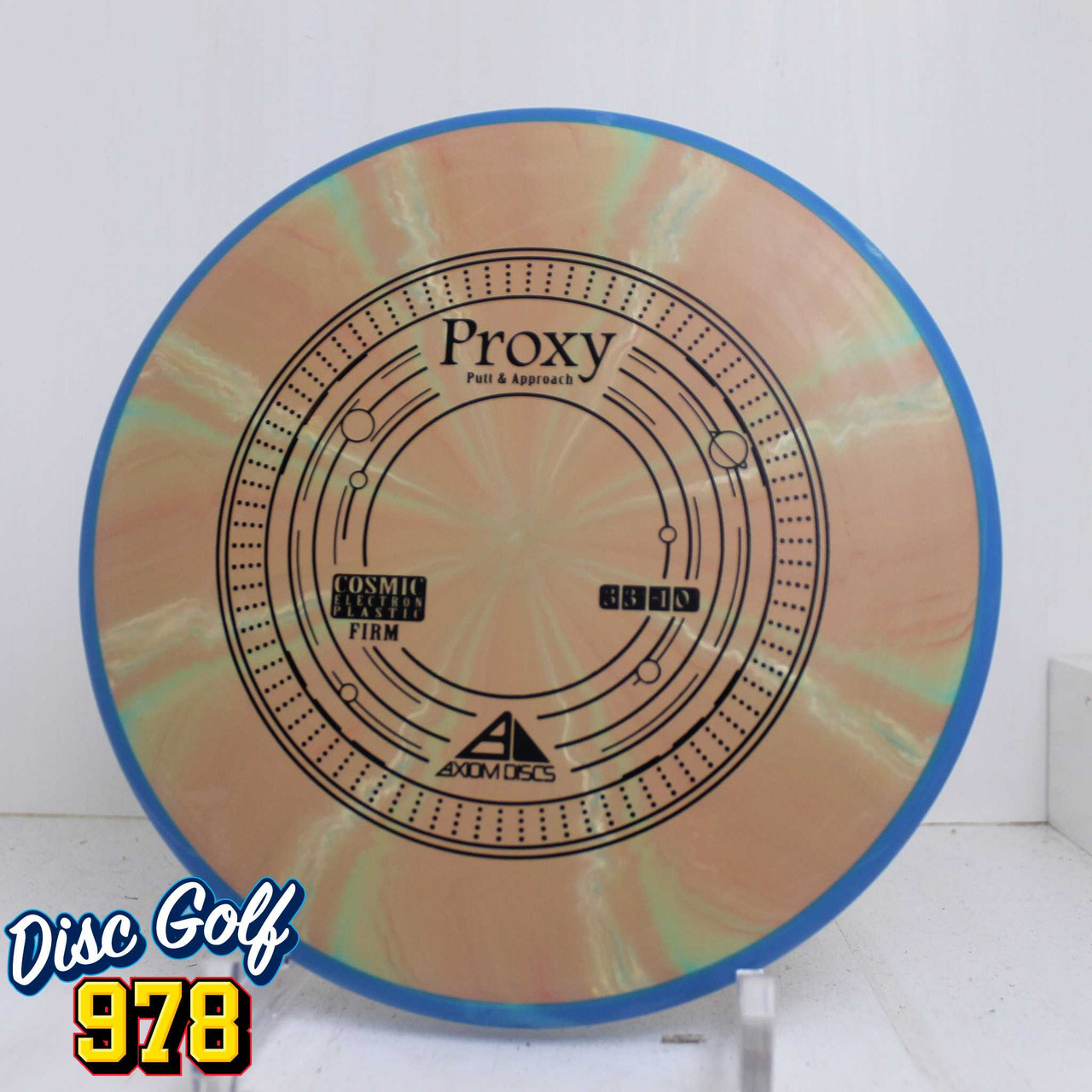 Axiom Proxy Cosmic Electron Firm 172.1g Blue-Peachy Swirls