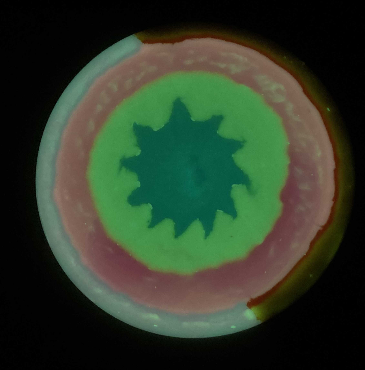 Innova Teebird Glow Champion X-Out - CM Dyes 174.6g Purple/Orange-Pink/Yellow/Blue