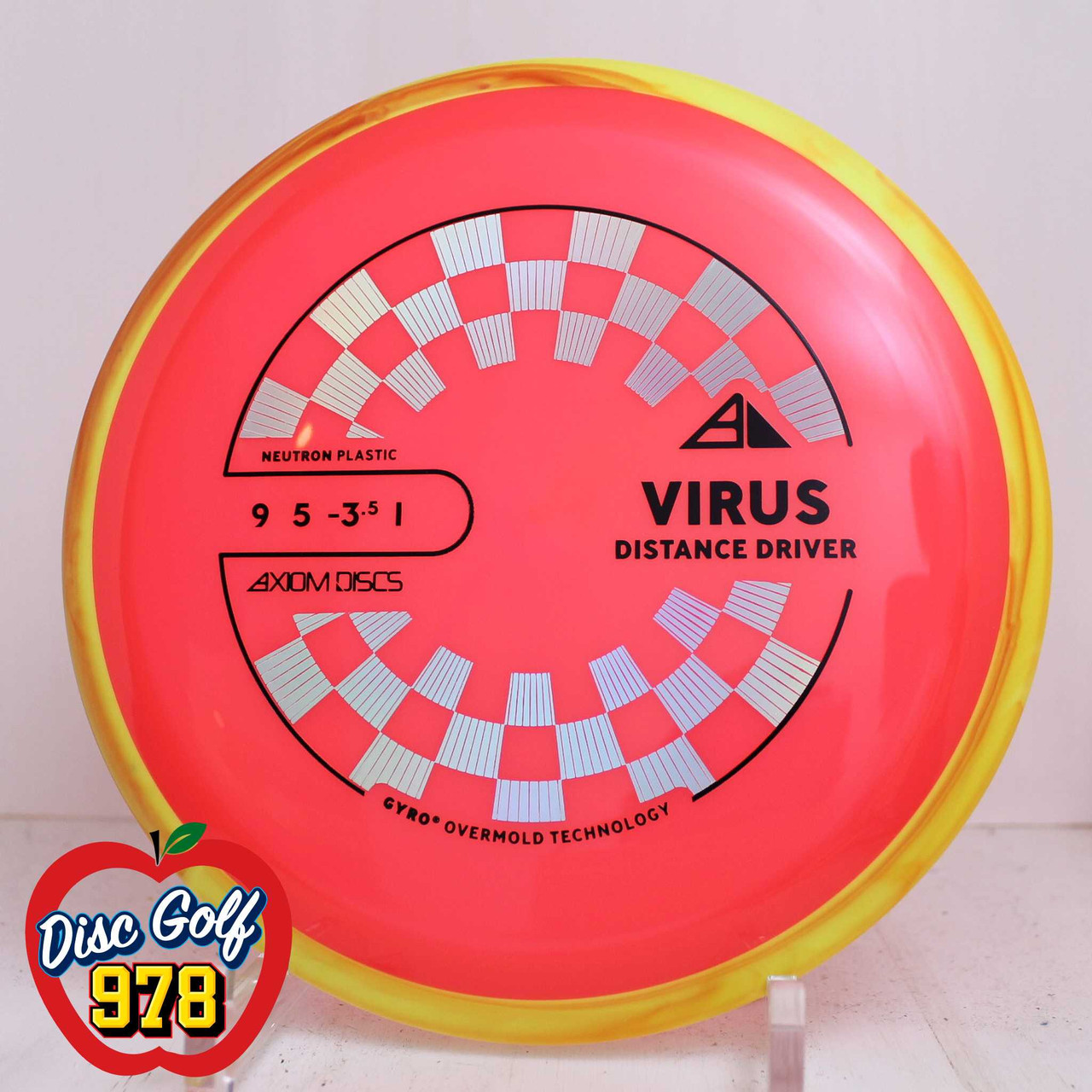 Axiom Virus Neutron PLC 157.6g Yellow/Orange Swirls-Neon Red