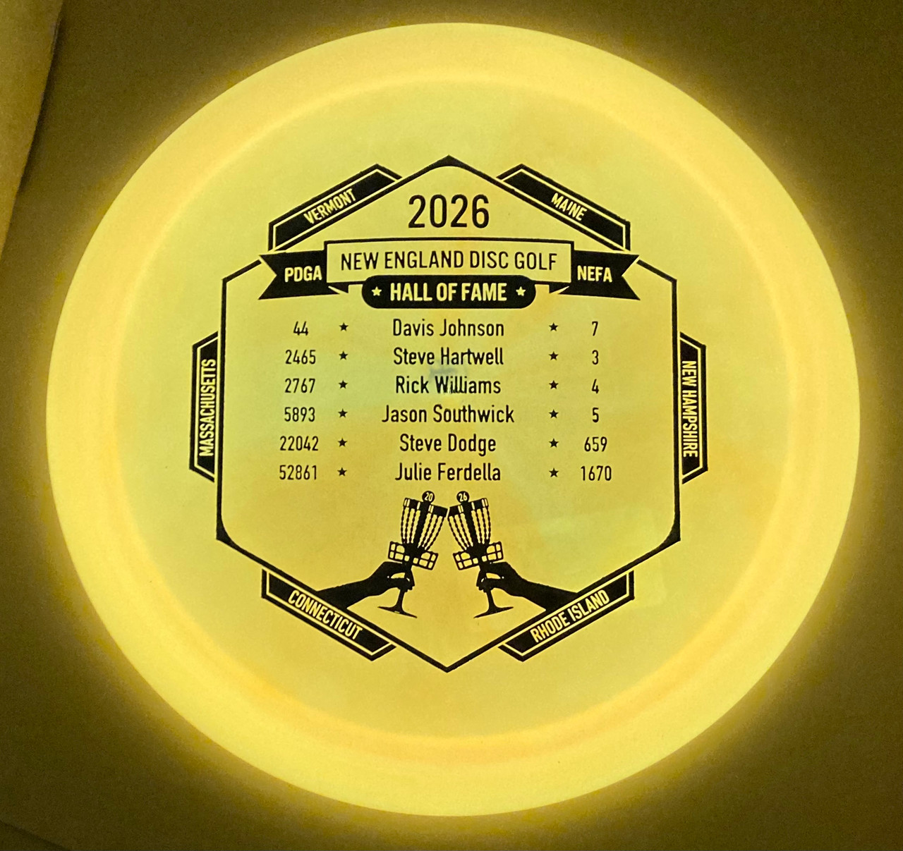 Innova Thunderbird Proto Color Glow Champion 2026 NEFA Hall of Fame