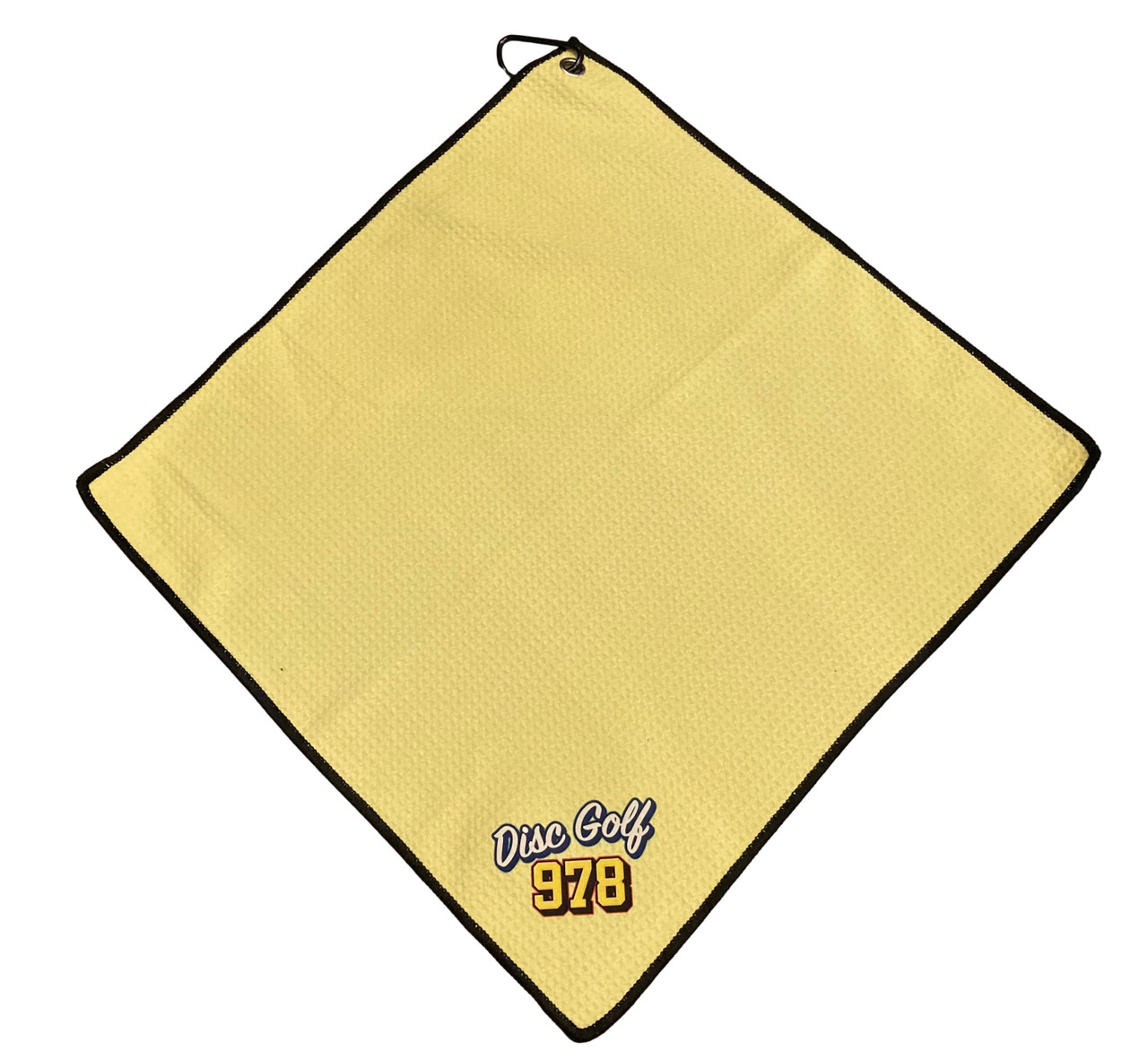 Disc Golf 978 Waffle Towel with Carabiner