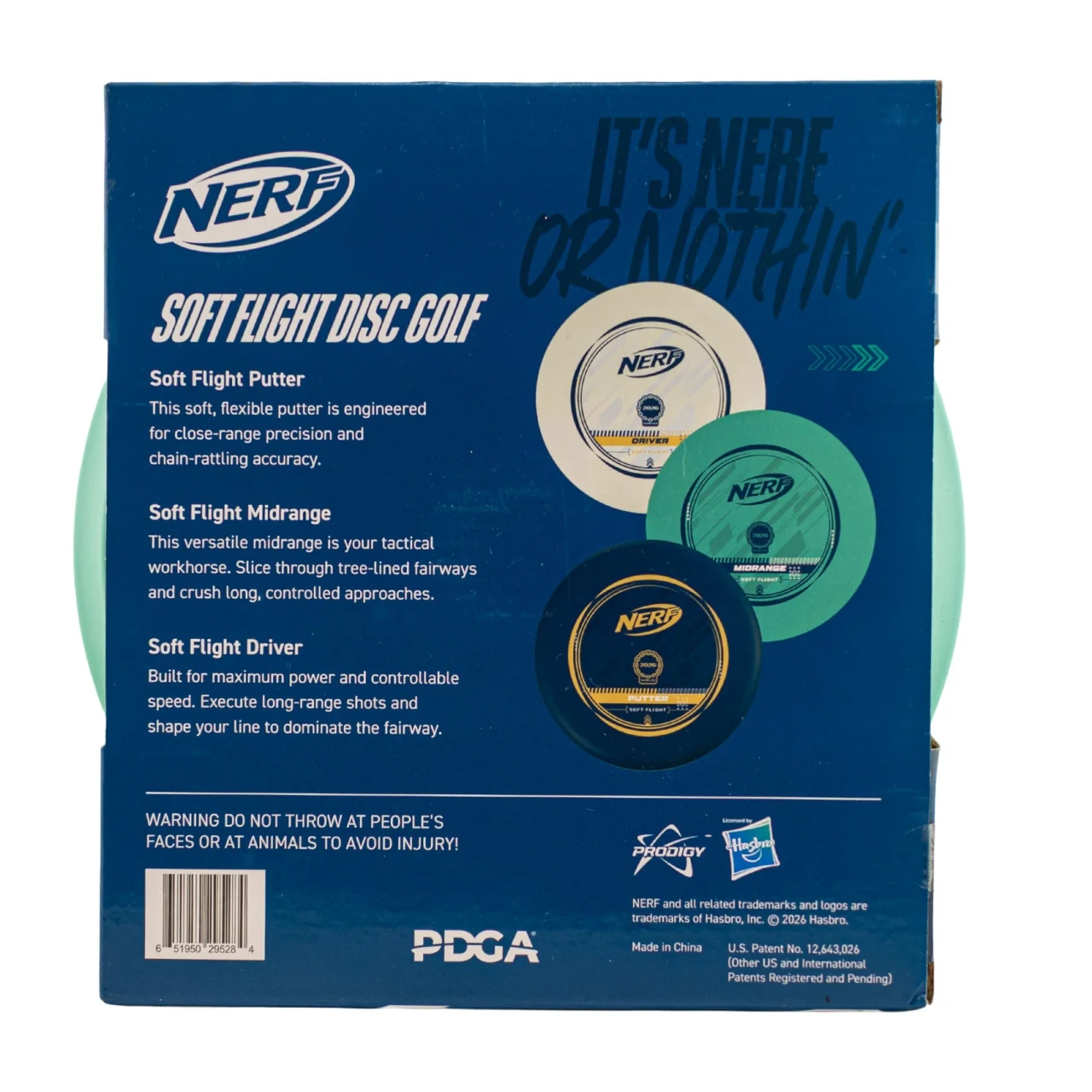 Prodigy NERF Soft Flight 3-Disc Set 2026 World's Limited Edition