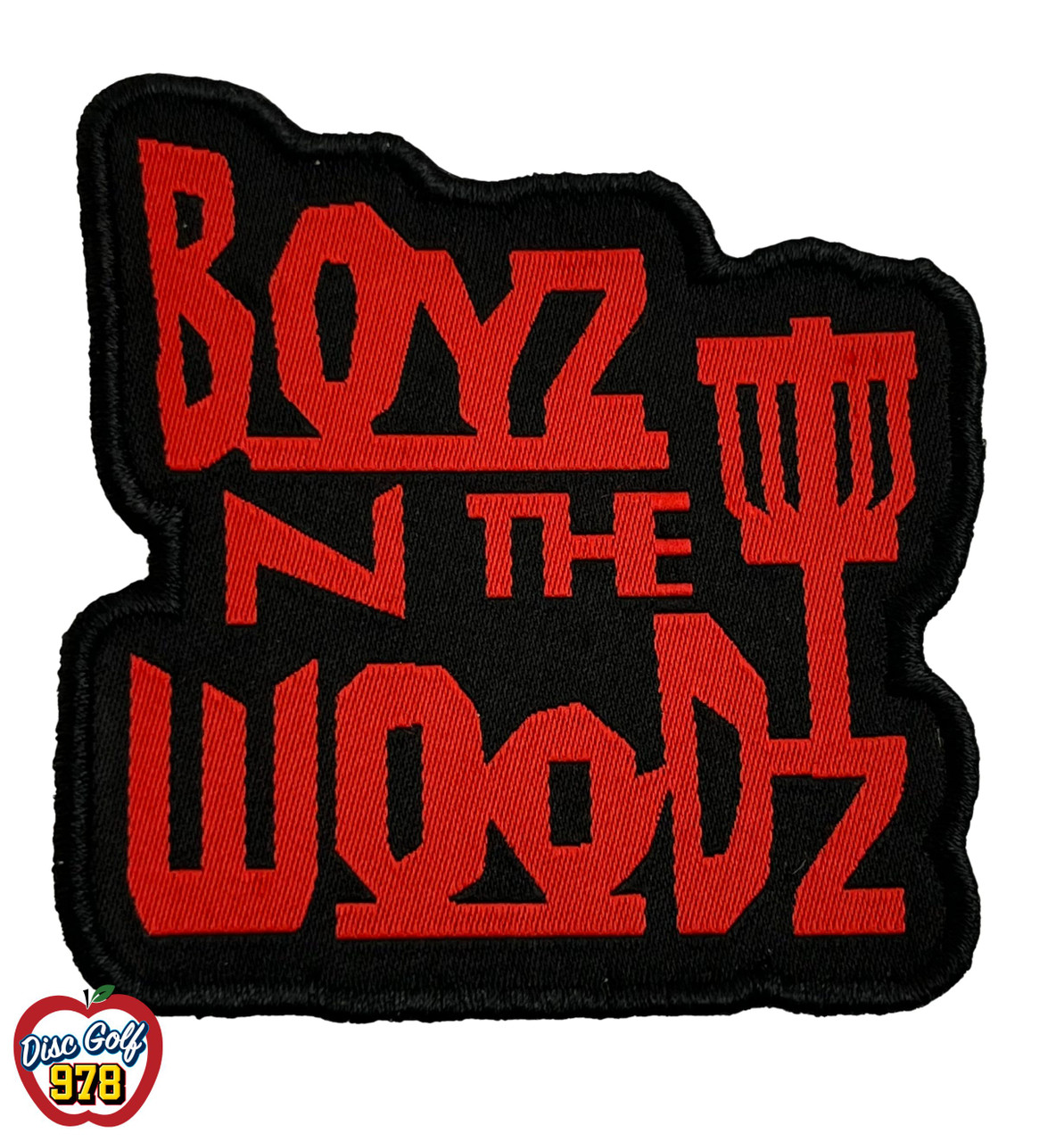 Disc Golf Patch "Boyz N The Woodz" Velcro Backed