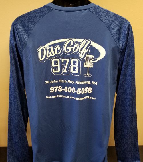 Disc Golf 978 Men's Dri-Fit Digi Camo Blue  Sleeve Tee