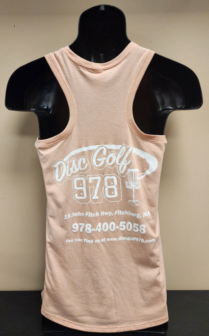 Disc Golf 978 Women's Dusty Peach Racerback Tank