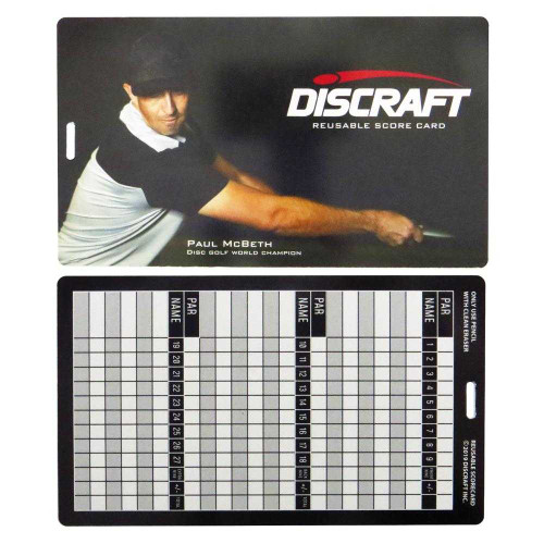 Discraft Reusable Score Card