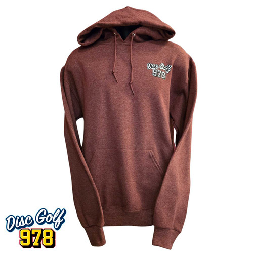 Disc Golf 978 Branded Jerzees® Hoodie - Heathered Maroon