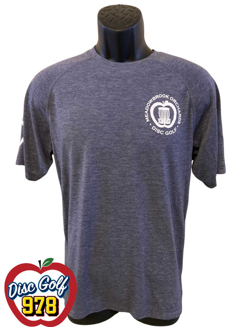 Meadowbrook Orchards Disc Golf Tri-Blend T-Shirt - Blue Meadowbrook Orchards Disc Golf Tri-Blend T-Shirt - Blue