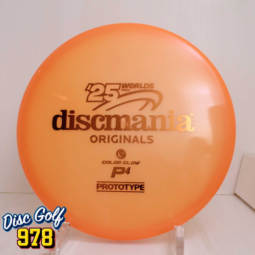 Discmania P4 Color Glow C-Line - 2025 Worlds - Peach Gold 176.2g
