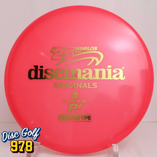 Discmania P4 Color Glow C-Line - 2025 Worlds 175.7g Hot Pink/Red