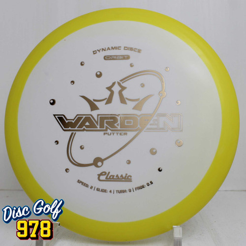 Dynamic Discs Warden Classic Orbit 175.4g Yellow-White