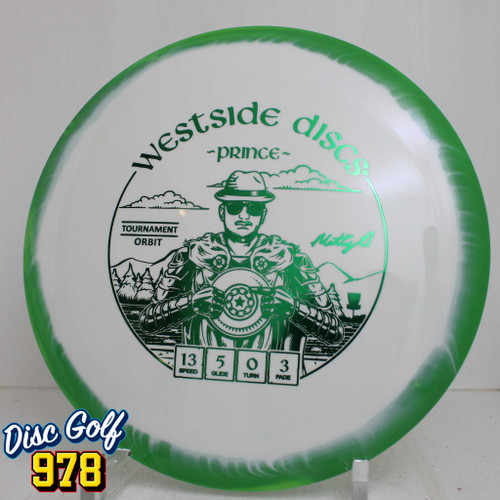 Westside Prince Tournament Orbit Matty O 176.2g Green-White B Westside Prince Tournament Orbit Matty O 176.2g Green-White B