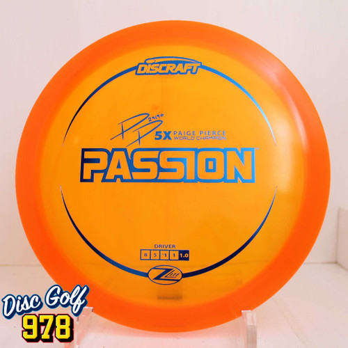 Discraft Passion Z Lite Paige Pierce 162.3g Orange B