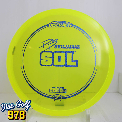 Discraft Sol Z Paige Pierce 5X 175.5g Neon Yellow C