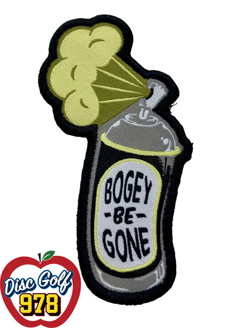 Disc Golf Patch "Bogey Be Gone" Velcro Backed