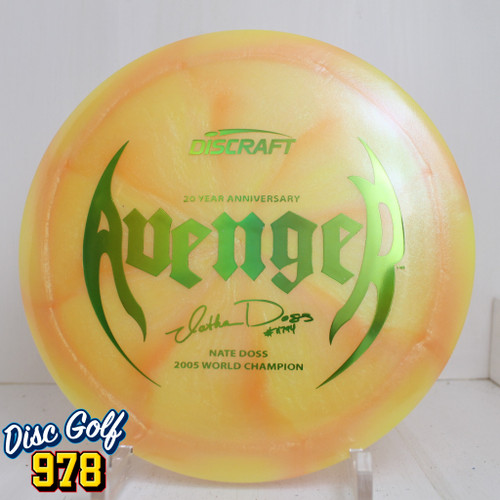 Discraft Avenger Z Colorshift Swirl Nate Doss 20 Year Anniversary 176.2g Peachy