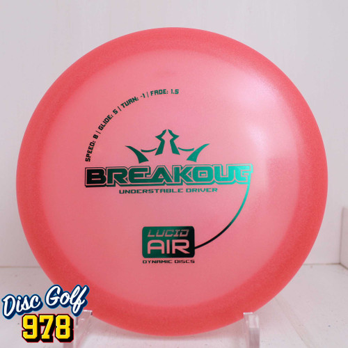 Dynamic Discs Breakout Lucid Air 148.8g Pink A Dynamic Discs Breakout Lucid Air 148.8g Pink A