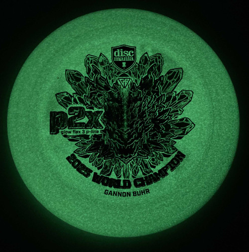 Discmania P2x Glow P-Line Flex 3 Gannon Buhr 2025 World Champion 173.7g White A
