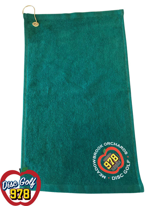 Meadowbrook Orchards Disc Golf 978 Towel - Green Meadowbrook Orchards Disc Golf 978 Towel - Green
