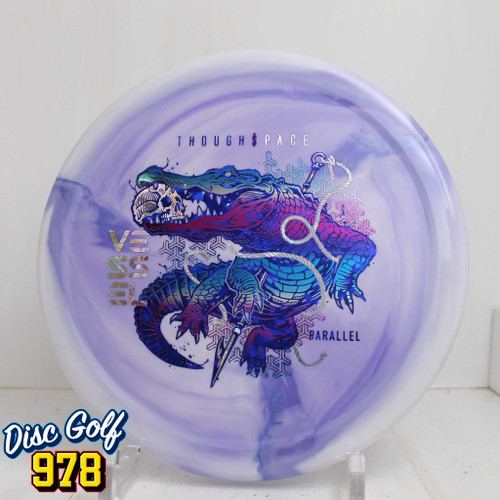 Thought Space Vessel Parallel 177.3g Creamy Purple Swirls Thought Space Vessel Parallel 177.3g Creamy Purple Swirls