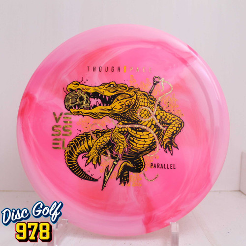 Thought Space Vessel Parallel 177.1g Pink Swirls B Thought Space Vessel Parallel 177.1g Pink Swirls B